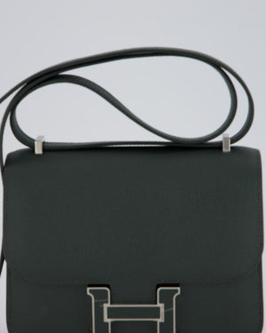 Hermès Constance III 18 Miroir Bag in Vert Mangrove Epsom Leather with Palladium and Vert Mangrove Enamel Hardware
