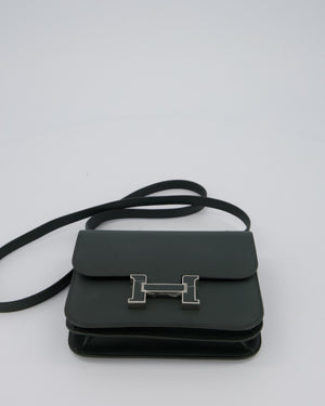 Hermès Constance III 18 Miroir Bag in Vert Mangrove Epsom Leather with Palladium and Vert Mangrove Enamel Hardware
