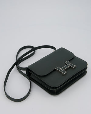 Hermès Constance III 18 Miroir Bag in Vert Mangrove Epsom Leather with Palladium and Vert Mangrove Enamel Hardware
