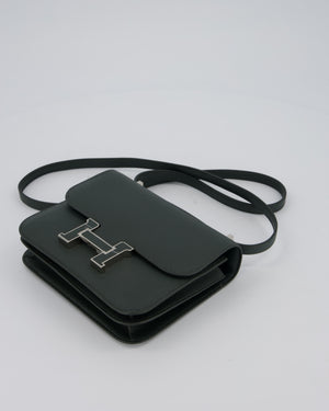 Hermès Constance III 18 Miroir Bag in Vert Mangrove Epsom Leather with Palladium and Vert Mangrove Enamel Hardware