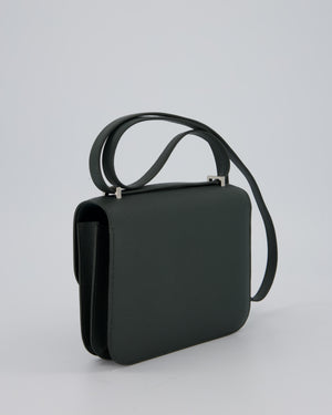 Hermès Constance III 18 Miroir Bag in Vert Mangrove Epsom Leather with Palladium and Vert Mangrove Enamel Hardware