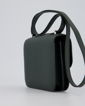 Hermès Constance III 18 Miroir Bag in Vert Mangrove Epsom Leather with Palladium and Vert Mangrove Enamel Hardware