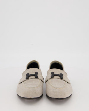 Hermès Paris Loafer in Prunior Canvas Size EU 37