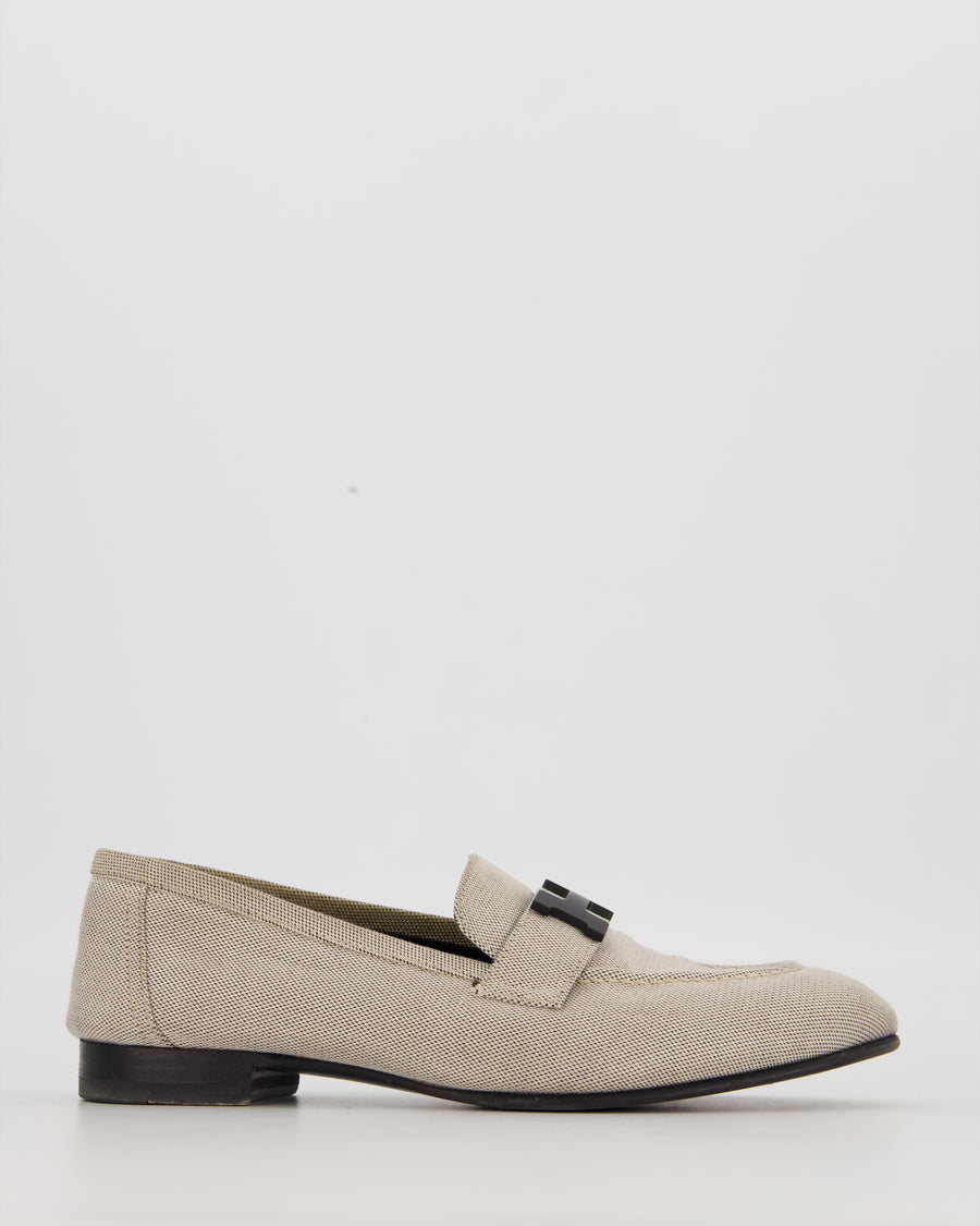 Hermès Paris Loafer in Prunior Canvas Size EU 37