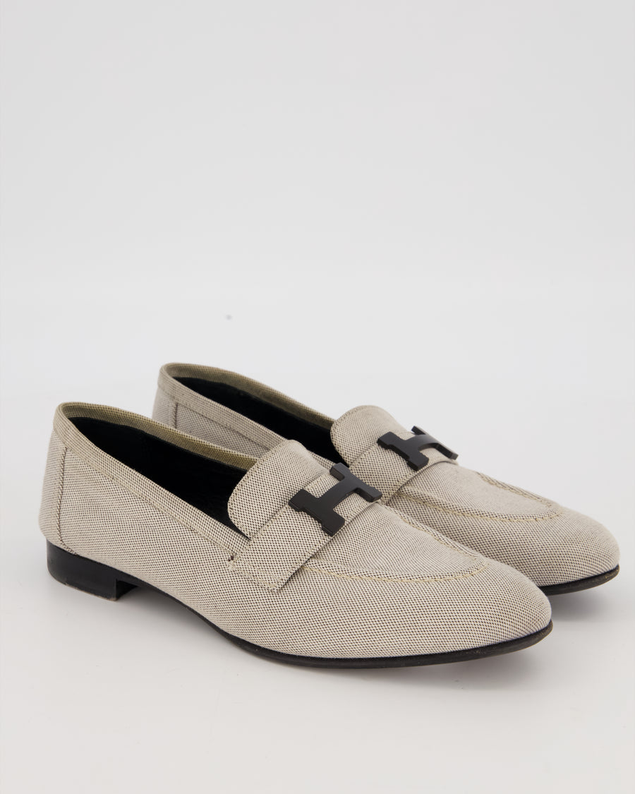 Hermès Paris Loafer in Prunior Canvas Size EU 37
