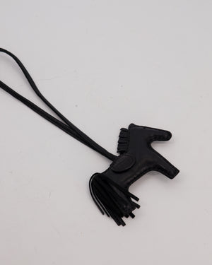 Hermès Rodeo PM Touch Bag Charm in Noir Swift and Alligator