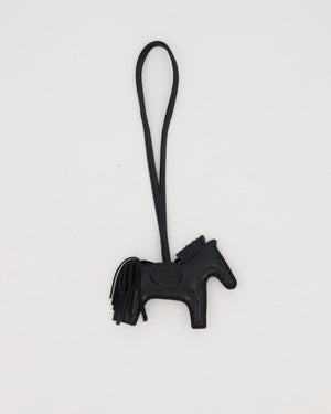 Hermès Rodeo PM Touch Bag Charm in Noir Swift and Alligator
