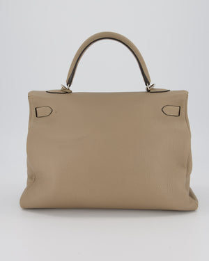 Hermès Kelly 35 Retourne Bag in Gris Tourterelle Togo Leather with Palladium Hardware