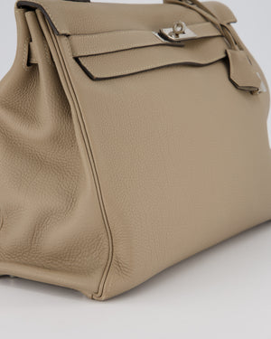 Hermès Kelly 35 Retourne Bag in Gris Tourterelle Togo Leather with Palladium Hardware