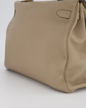 Hermès Kelly 35 Retourne Bag in Gris Tourterelle Togo Leather with Palladium Hardware