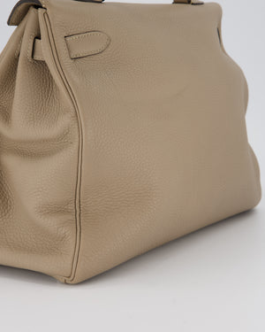 Hermès Kelly 35 Retourne Bag in Gris Tourterelle Togo Leather with Palladium Hardware