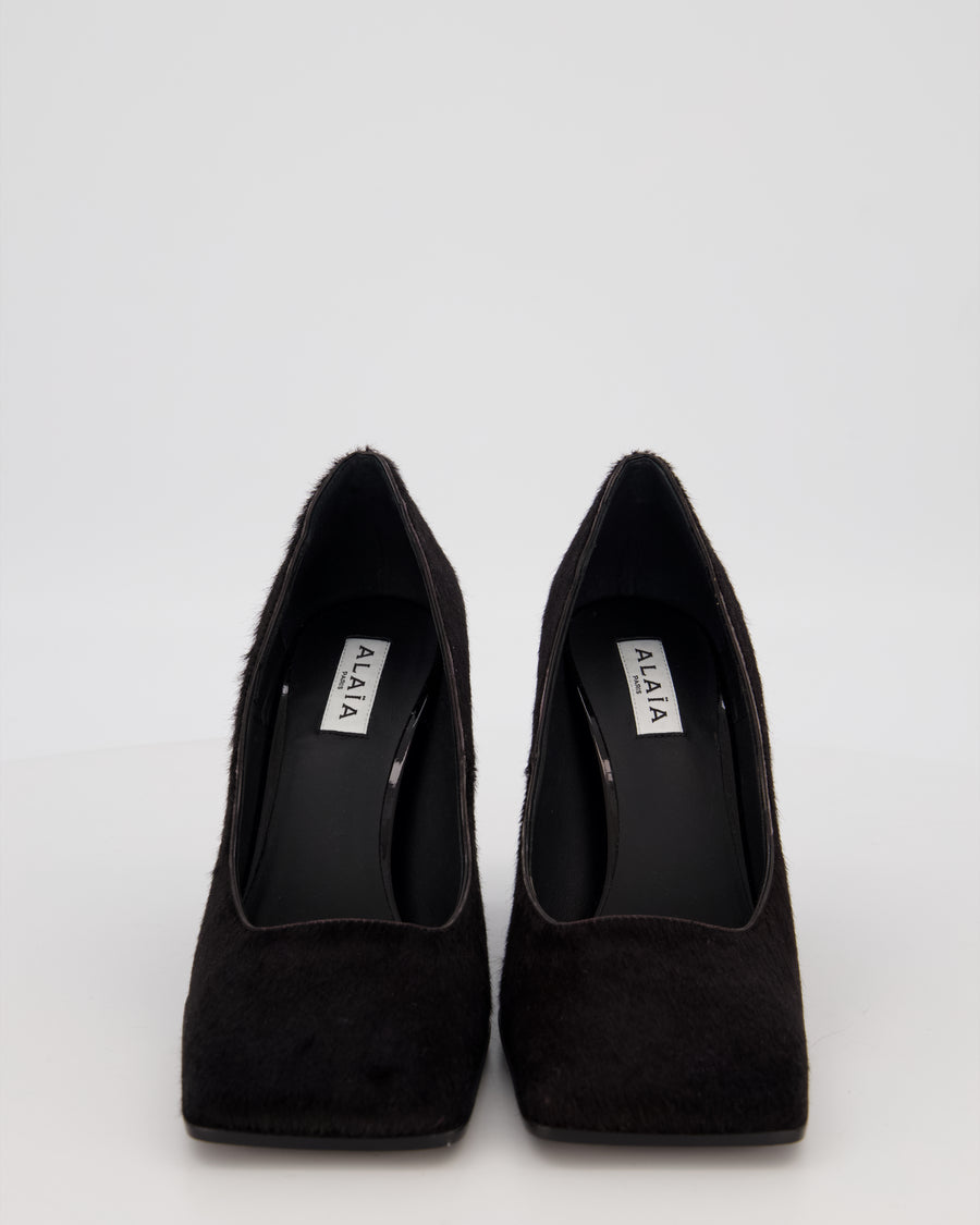 Alaia Brown Calf Hair Pumps Size EU 37