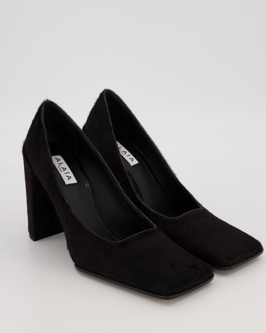 Alaia Brown Calf Hair Pumps Size EU 37