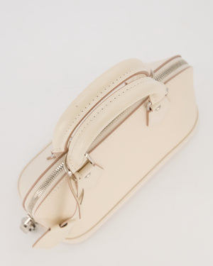 Louis Vuitton Alma BB Bag in Quartz White Epi Grained Cowhide Leather with Silver Hardware