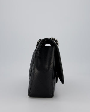Chanel Maxi Classic Double Flap Bag in Black Caviar Leather with Silver Hardware RRP £11,650