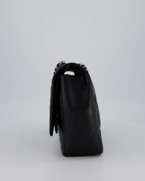 Chanel Maxi Classic Double Flap Bag in Black Caviar Leather with Silver Hardware RRP £11,650