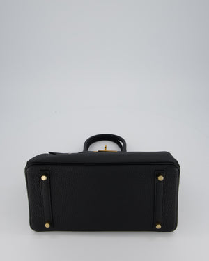 *VERY RARE* Hermès Birkin 30 Retourne Bag in Black Togo Leather with Gold Hardware