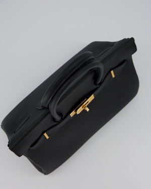 *VERY RARE* Hermès Birkin 30 Retourne Bag in Black Togo Leather with Gold Hardware