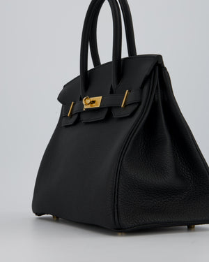 *VERY RARE* Hermès Birkin 30 Retourne Bag in Black Togo Leather with Gold Hardware