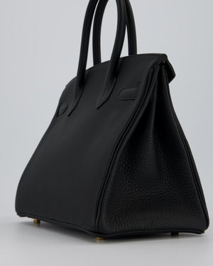 *VERY RARE* Hermès Birkin 30 Retourne Bag in Black Togo Leather with Gold Hardware