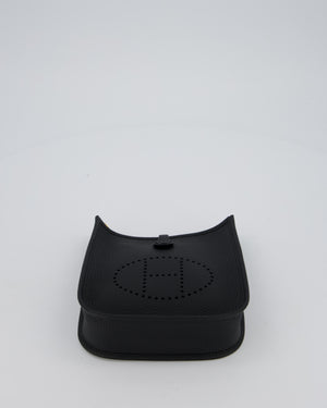 Hermès Mini Evelyne 16 Bag in Black Taurillon Clemence Leather with Gold Hardware