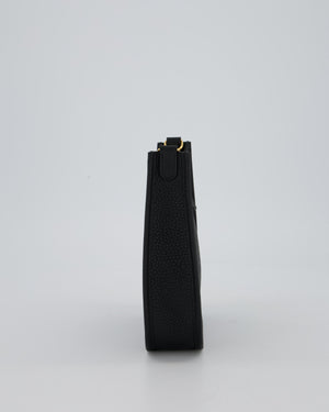 Hermès Mini Evelyne 16 Bag in Black Taurillon Clemence Leather with Gold Hardware