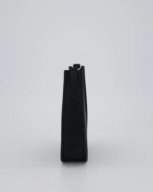 Hermès Mini Evelyne 16 Bag in Black Taurillon Clemence Leather with Gold Hardware