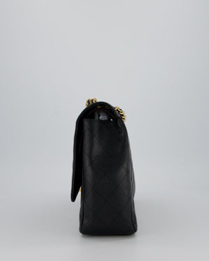 Chanel Maxi Classic Double Flap Bag in Black Caviar Leather with Gold Hardware RRP £11,650