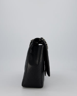 Chanel Maxi Classic Double Flap Bag in Black Caviar Leather with Silver Hardware RRP £11,650