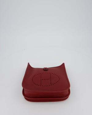 Hermès Evelyne III 23 Bag in Rouge H Taurillon Clemence Leather with Gold Hardware