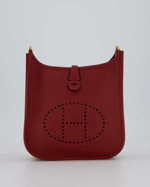 Hermès Evelyne III 23 Bag in Rouge H Taurillon Clemence Leather with Gold Hardware