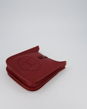 Hermès Evelyne III 23 Bag in Rouge H Taurillon Clemence Leather with Gold Hardware