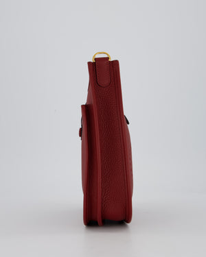 Hermès Evelyne III 23 Bag in Rouge H Taurillon Clemence Leather with Gold Hardware