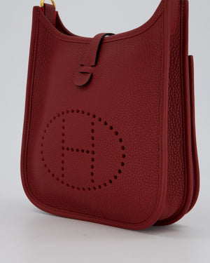 Hermès Evelyne III 23 Bag in Rouge H Taurillon Clemence Leather with Gold Hardware