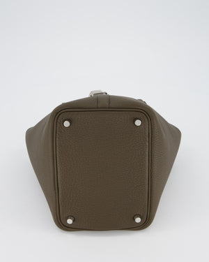 Hermès Picotin Lock 18 Bag in Vert Loden Taurillon Clemence Leather with Palladium Hardware