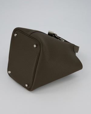 Hermès Picotin Lock 18 Bag in Vert Loden Taurillon Clemence Leather with Palladium Hardware