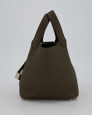 Hermès Picotin Lock 18 Bag in Vert Loden Taurillon Clemence Leather with Palladium Hardware