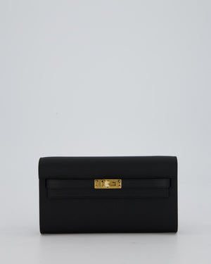 Hermès Kelly To Go Bag in Noir Epsom Leather with Gold Hardware