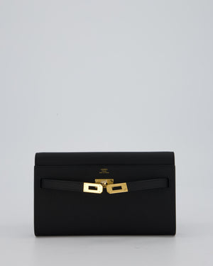 Hermès Kelly To Go Bag in Noir Epsom Leather with Gold Hardware