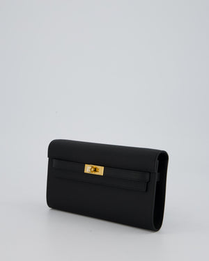 Hermès Kelly To Go Bag in Noir Epsom Leather with Gold Hardware