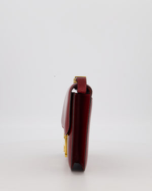 *SUPER RARE* Hermès Vintage Constance 23 Bag in Rouge H Box Leather with Gold Hardware