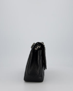 Chanel Jumbo Classic Double Flap Bag in Black Caviar Leather with Silver Hardware RRP £9,540