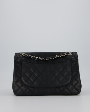 Chanel Jumbo Classic Double Flap Bag in Black Caviar Leather with Silver Hardware RRP £9,540