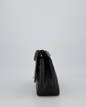 Chanel Jumbo Classic Double Flap Bag in Black Caviar Leather with Silver Hardware RRP £9,540
