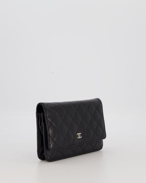 Chanel Wallet on Chain Bag in Black Caviar Leather with Silver Hardware