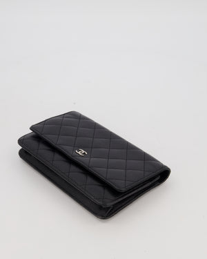 Chanel Wallet on Chain Bag in Black Caviar Leather with Silver Hardware