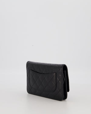 Chanel Wallet on Chain Bag in Black Caviar Leather with Silver Hardware