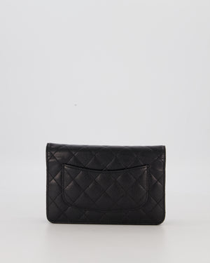 Chanel Wallet on Chain Bag in Black Caviar Leather with Silver Hardware