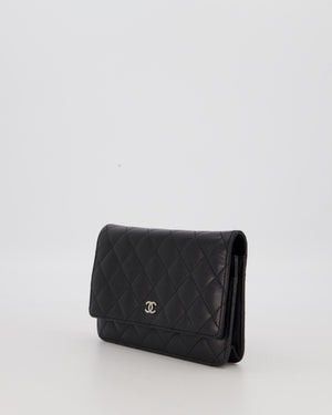 Chanel Wallet on Chain Bag in Black Caviar Leather with Silver Hardware
