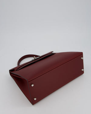Hermès Kelly 32 Sellier Bag in Rouge H Swift Leather with Palladium Hardware